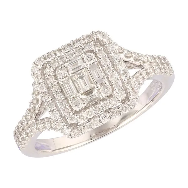 Baguette Cluster Diamond Ring by Heera Moti Mitchell's Jewelry Norman, OK