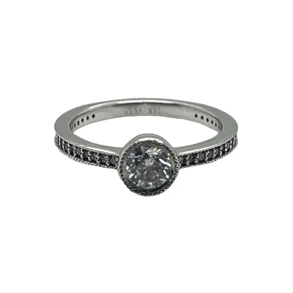 White Gold Diamond Engagment Ring Mitchell's Jewelry Norman, OK