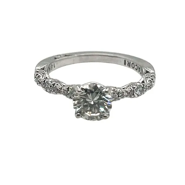 White Gold Diamond Engagment Ring Mitchell's Jewelry Norman, OK