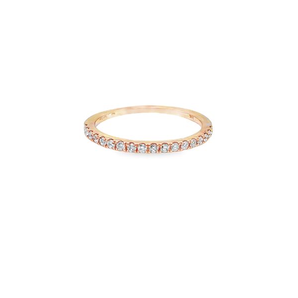 Rose Gold Diamond Wedding Band Mitchell's Jewelry Norman, OK
