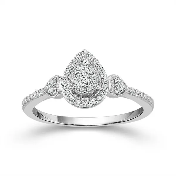 Pear Cluster Diamond Ring by IDD Mitchell's Jewelry Norman, OK