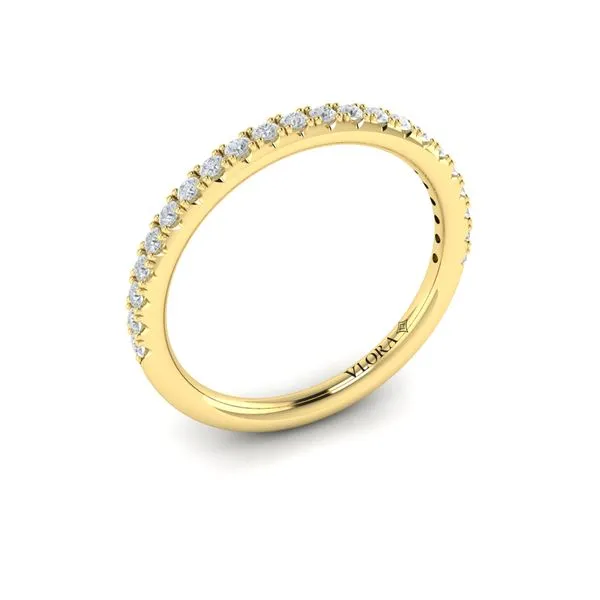 Yellow Gold Diamond Wedding Band Image 2 Mitchell's Jewelry Norman, OK
