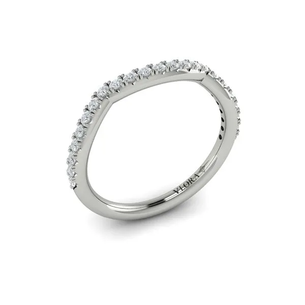 White Gold Diamond Contour Band Image 3 Mitchell's Jewelry Norman, OK