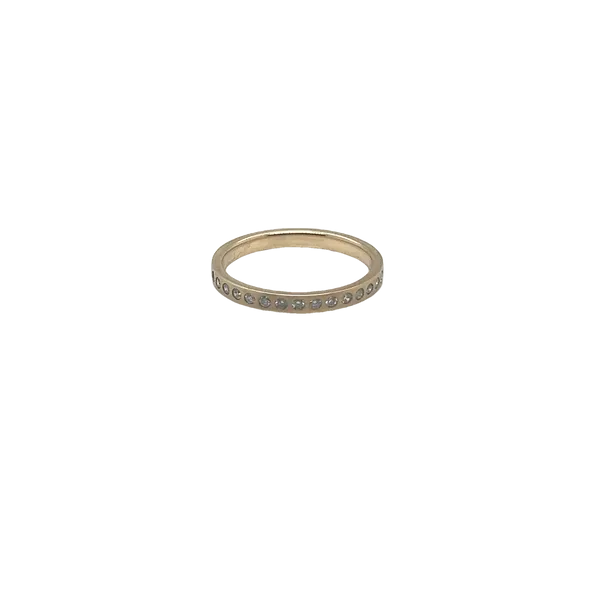 Yellow Gold Diamond Wedding Band Mitchell's Jewelry Norman, OK