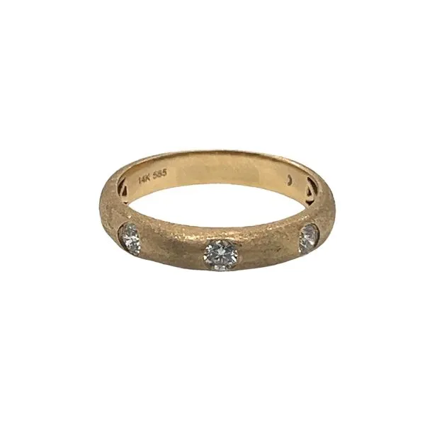 Yellow Gold Diamond Wedding Band Mitchell's Jewelry Norman, OK