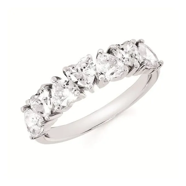 Heart Shaped Diamond Band Mitchell's Jewelry Norman, OK