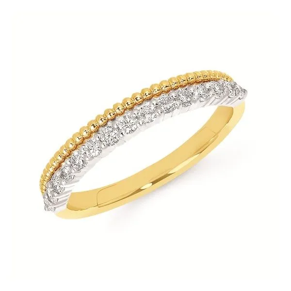 Milgrain Diamond Wedding Band Mitchell's Jewelry Norman, OK