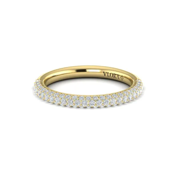 Diamond Pave Wedding Band Image 2 Mitchell's Jewelry Norman, OK