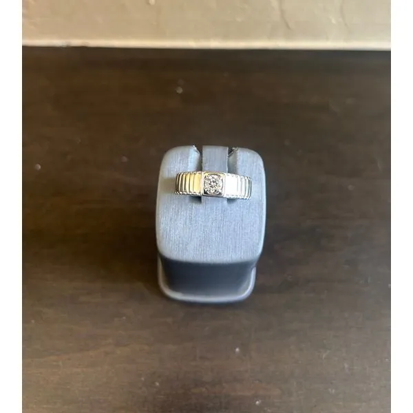 Two Tone Diamond Band Mitchell's Jewelry Norman, OK