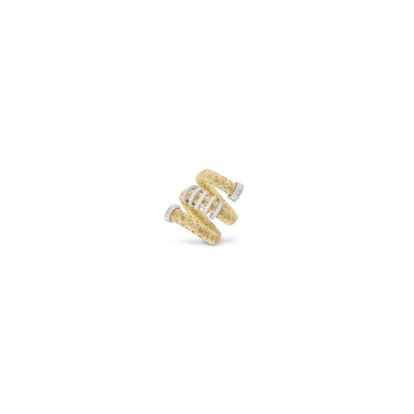 Diamond Wrap Ring in Yellow Gold by Pierro Milano Mitchell's Jewelry Norman, OK
