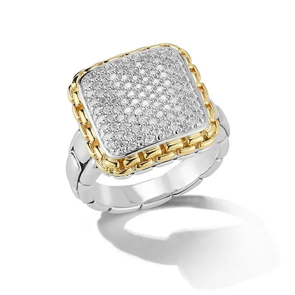 Box Chain Cushion Diamond Ring Mitchell's Jewelry Norman, OK