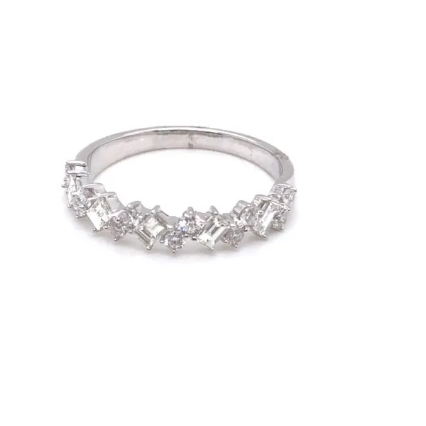 Diamond Wedding Band in white Gold Mitchell's Jewelry Norman, OK