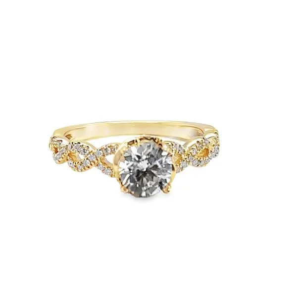 Ribbon Band Engagement Ring Mitchell's Jewelry Norman, OK