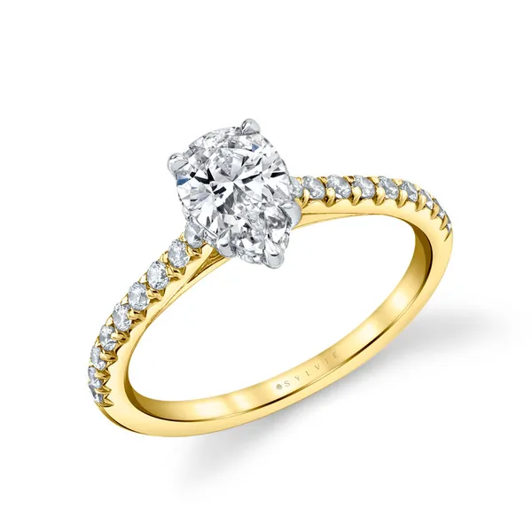 Pear Semi-Mount Engagement Ring Mitchell's Jewelry Norman, OK
