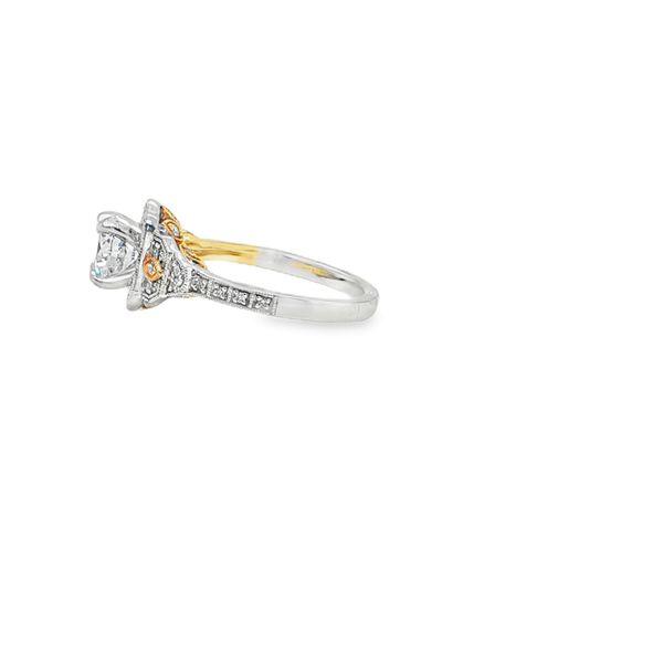 Two-Tone Gold Diamond Semi Mount Image 2 Mitchell's Jewelry Norman, OK