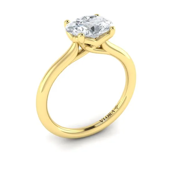 Yellow Gold Solitaire Engagement Ring Image 2 Mitchell's Jewelry Norman, OK