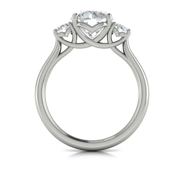 White Gold 3 Stone Engagement Ring Mitchell's Jewelry Norman, OK