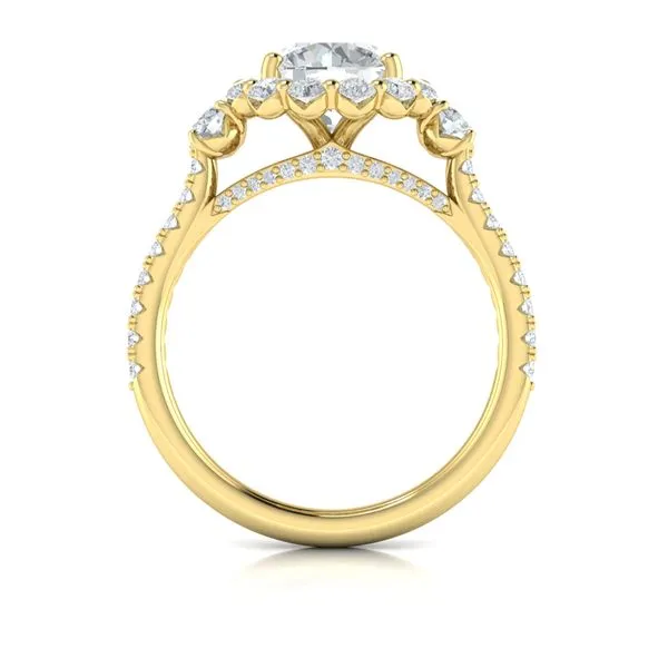 Cathedral Round Semi-Mount Image 2 Mitchell's Jewelry Norman, OK
