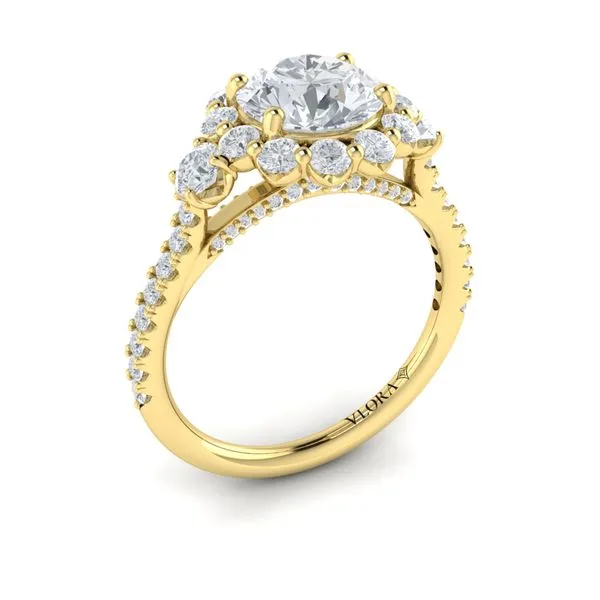 Cathedral Round Semi-Mount Image 3 Mitchell's Jewelry Norman, OK