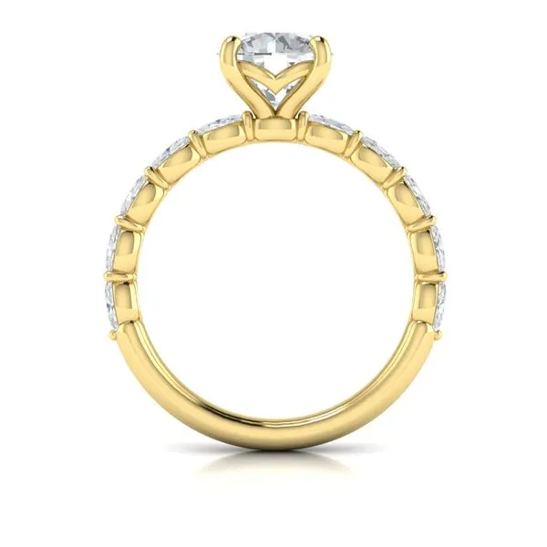 Yellow Gold Diamond Engagement Ring Mitchell's Jewelry Norman, OK