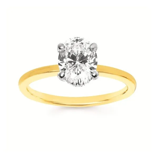 Diamond Hidden Halo Engagement Ring Mitchell's Jewelry Norman, OK