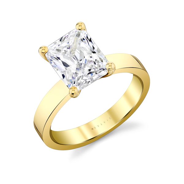 Radiant Cut Flat Edge Solitaire Engagement Ring - Vesta Mitchell's Jewelry Norman, OK
