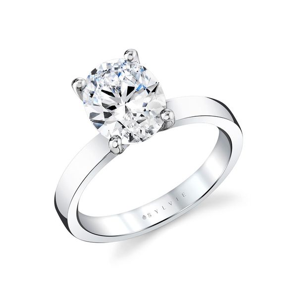 Oval Solitaire Engagement Ring By Sylvie Mitchell's Jewelry Norman, OK