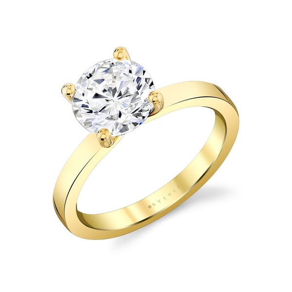 Round Solitaire Engagement Ring By Sylvie Mitchell's Jewelry Norman, OK