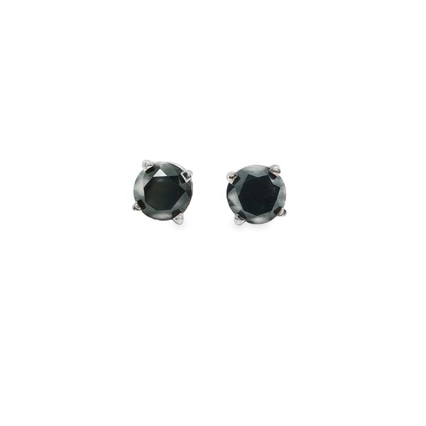 Black Diamond Stud Earrings by Fischler Mitchell's Jewelry Norman, OK