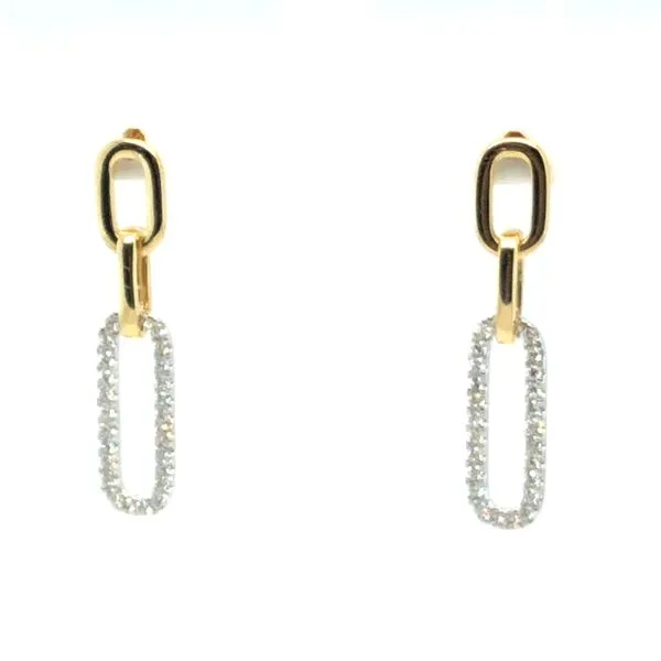 Diamond Paper Clip Style Earrings by Wilkerson Mitchell's Jewelry Norman, OK