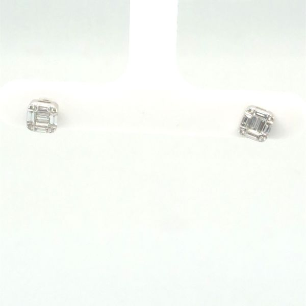 Baguette Diamond Stud Earrings Mitchell's Jewelry Norman, OK