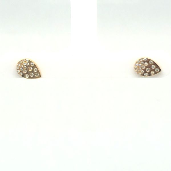 Pear Diamond Stud Earrings Mitchell's Jewelry Norman, OK