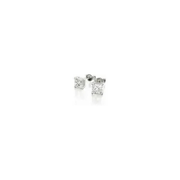 Princess Cut Diamond Stud Earrings Mitchell's Jewelry Norman, OK