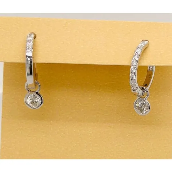 Diamond Huggie Drop Earrings by Heera Moti Mitchell's Jewelry Norman, OK