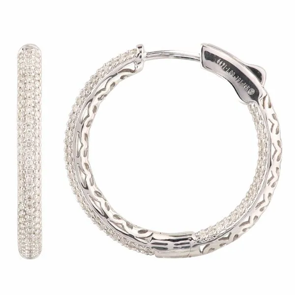 Diamond Inside Out Hoop Earrings by Heera Moti Mitchell's Jewelry Norman, OK