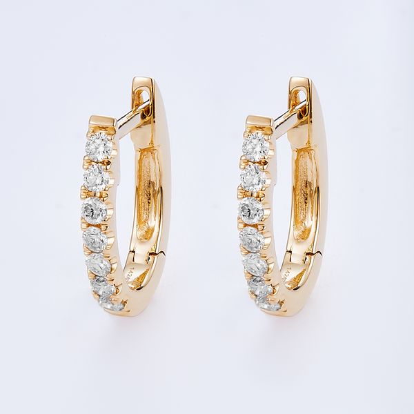Diamond Huggie Earrings by Heera Moti Mitchell's Jewelry Norman, OK