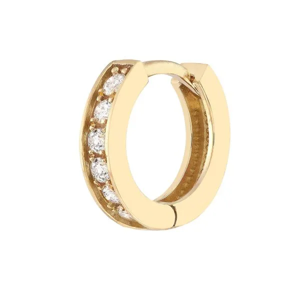 Diamond Huggie Earrings by Midas Mitchell's Jewelry Norman, OK