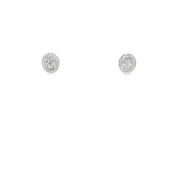Illusion Set Oval Earrings Mitchell's Jewelry Norman, OK