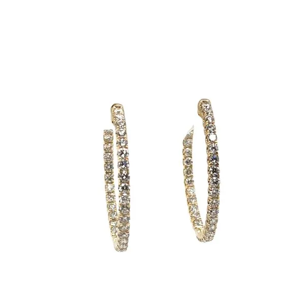 Diamond Hoop Earrings Mitchell's Jewelry Norman, OK