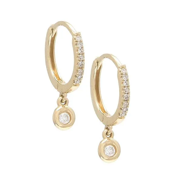 Huggie Diamond Earrings Mitchell's Jewelry Norman, OK