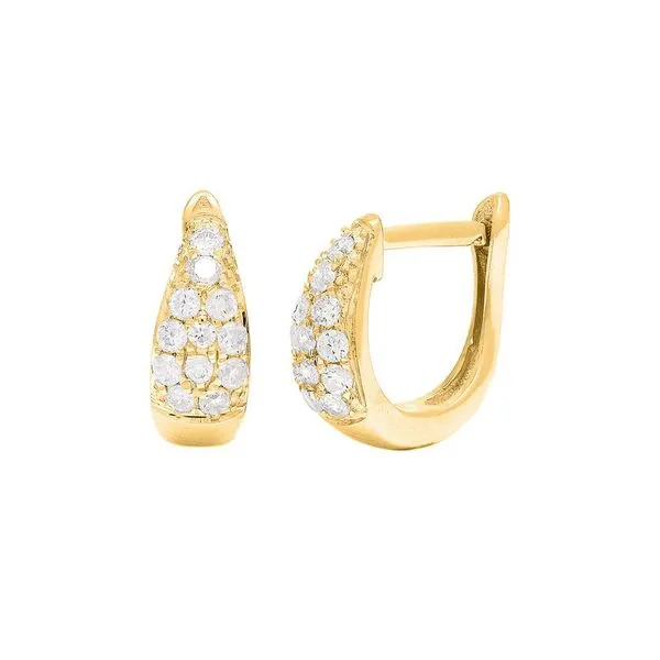 Diamond Huggie Earrings Mitchell's Jewelry Norman, OK