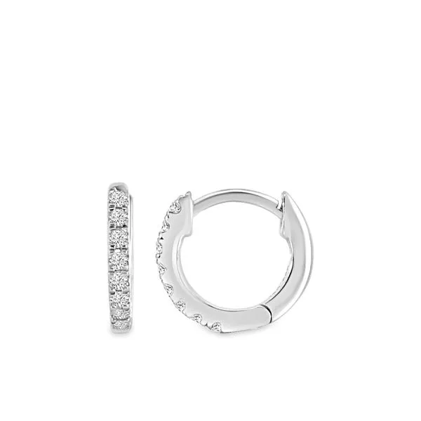Huggie Diamond Earrings Mitchell's Jewelry Norman, OK