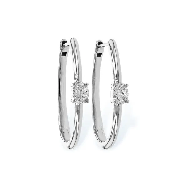 Diamond Hoop Earrings Mitchell's Jewelry Norman, OK