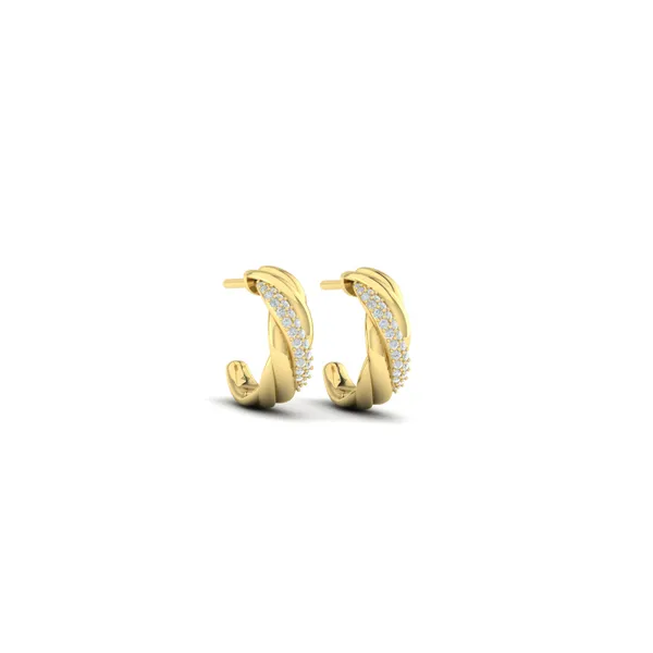 Diamond Twist Earrings Mitchell's Jewelry Norman, OK