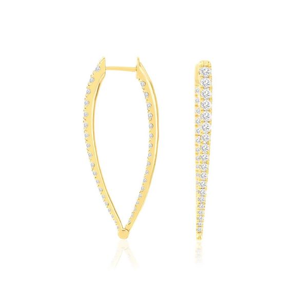 Diamond Hoop Earrings Mitchell's Jewelry Norman, OK