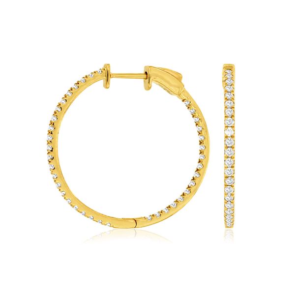 Diamond Hoop Earrings Mitchell's Jewelry Norman, OK