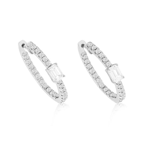 Diamond Hoop Earrings Mitchell's Jewelry Norman, OK