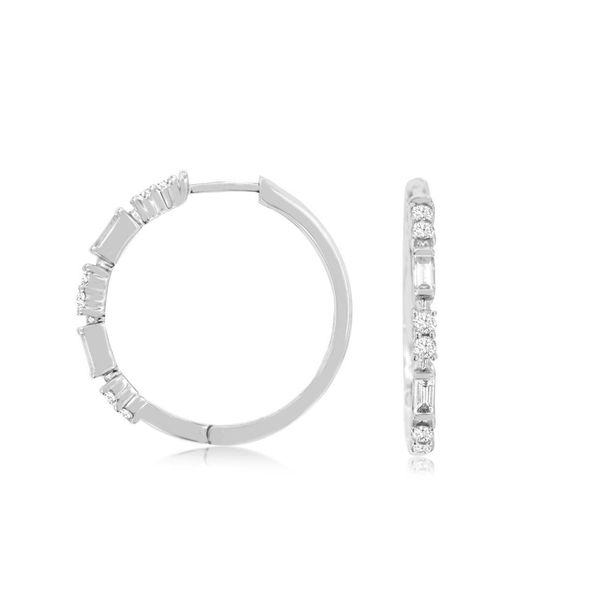 Diamond Hoop Earrings Mitchell's Jewelry Norman, OK