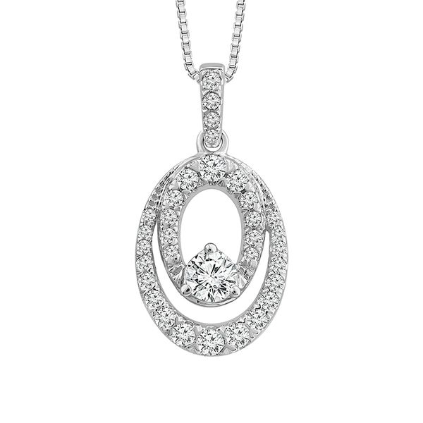 Diamond Pendant in White Gold Mitchell's Jewelry Norman, OK