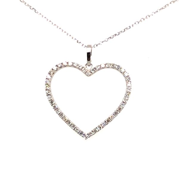 Open Heart Diamond Pendant by Apollo Mitchell's Jewelry Norman, OK